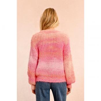 Molly Bracken Jersey de mujer de manga larga estampado tie dye