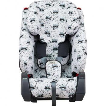 Funda para silla de coche Klippan Triofix Jyoko Racoon Town - JYOKO, compatible con Klippan Triofix Jyoko, diseño Racoon Town