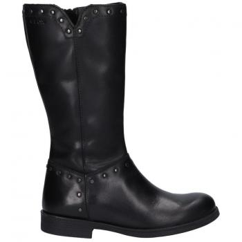 Botas Niña Geox Jr Agata C, color negro, modelo J1649C 00043, características: impermeables, transpirables, suela antideslizante, cierre de velcro