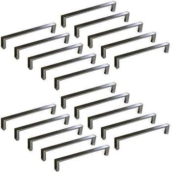 Emuca 9166251 Tirador para mueble, Niquel Satinado