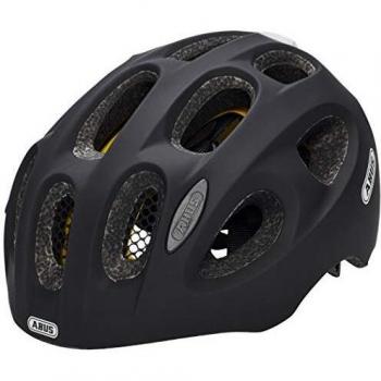 ABUS Youn-I MIPS Velvet Black Bicycle Helmet, Unisex, Size M (52-57 cm)
