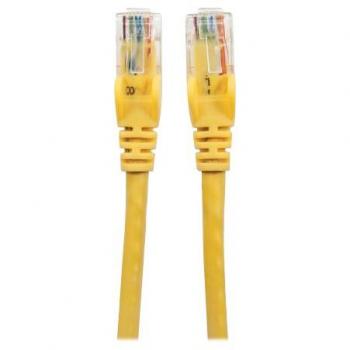 Intellinet Cat6 U/UTP Network Patch Cable, 3m, Yellow, Snagless, Booted, PVC