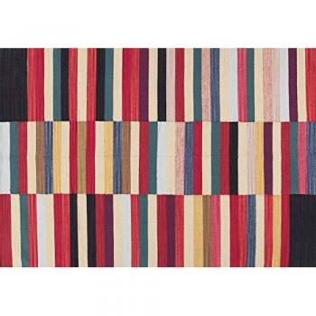 Kilim Auténtico Hecho a Mano 230x160 CM - Ideal para Sala, Oficina y Cocina (Lavable)