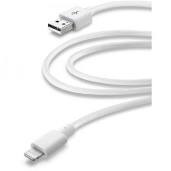 Cable de datos - CellularLine, Micro USB, Blanco