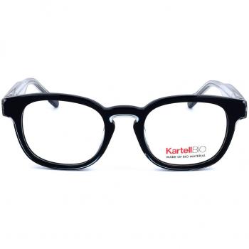 Kartell KL009V 04 Men's Eyeglasses Black Size 49 - Blue Light Block Available