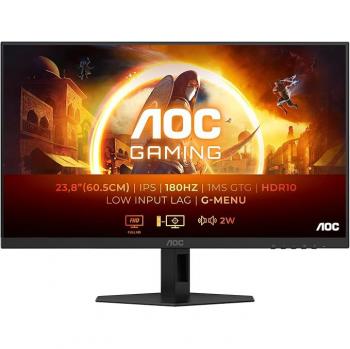 Monitor Gaming AOC 24G4XED FHD 24 180 Hz, FreeSync Premium, G-Sync Compatible, 1 ms, HDMI y DisplayPort