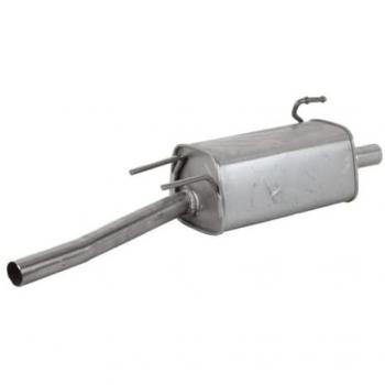 Silenciador trasero ASMET 05.056 - Silenciador trasero de acero inoxidable, diseñado para vehículos específicos, con reducción de ruido eficiente, fácil instalación y alta durabilidad