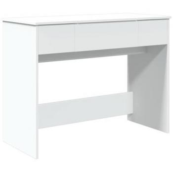 Tocador con espejo blanco 100x45x76 cm, Mesa tocador, tocador de Maquillaje, Muebles de vestidor, Mesa de Maquillaje, Muebles de Dormitorio