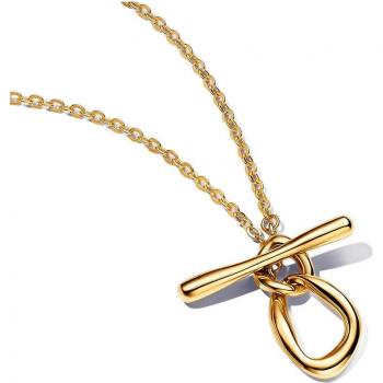 Collar barra en T Círculos Forma Orgánica Pandora 363255C00 para Mujer
