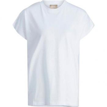 Camiseta oversize de mujer Jack & Jones Astrid Boxy SL Every Fog