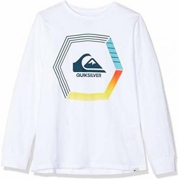 Quiksilver Blade Dreams-Camiseta De Manga Larga para Chicos 8-16, Niños, White, L/14