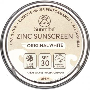 Suntribe Protector Solar Zincado Original White SPF 30 - 45 g de crema para rostro y deporte