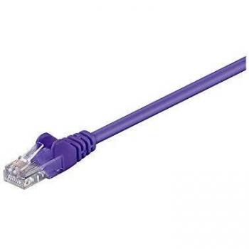 Cable de red U/UTP Cat.5e 0,5m color violeta