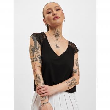Camiseta de Mujer Only Onlpetra S/S Lace Mix Top CS JRS - Negro - Talla XS a L