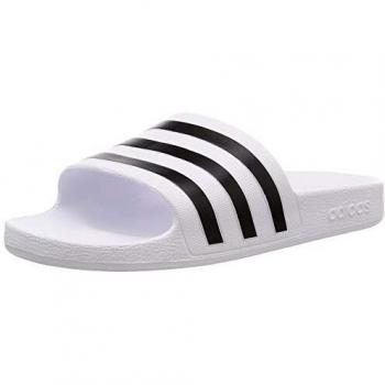 Adidas Adilette Aqua Unisex Slides - Cloud White/Core Black - Size 38/UK5