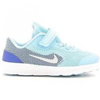 Nike Revolution 3 (Tdv), Zapatos de Primeros Pasos Para Bebés, Azul (Bluecap / Metallic Silver-Deep Royal Blue), 26 EU