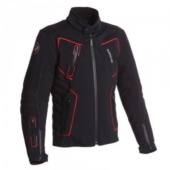 Bering chaqueta moto Skan, Negro/Rojo, talla 3 X L