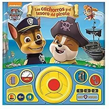LIBRO CON VOLANTE PATRULLA CANINA LSWHEEL: LOS CACHORROS Y EL TESORO DEL PIRATA
