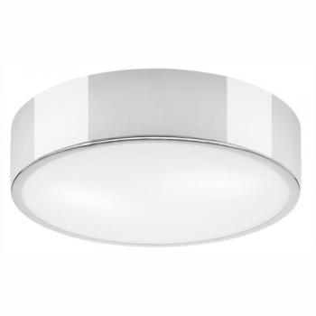 Lámpara de Techo Dante, Metal y Vidrio Blanco, 8x36x36 cm