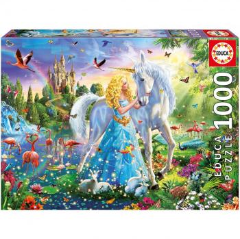 The Princess and the Unicorn 1000-Piece Jigsaw Puzzle by Educa