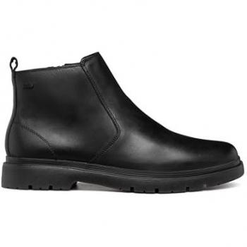 Geox Spherica EC1 ABX Men's Black Leather Chelsea Boots Size 43