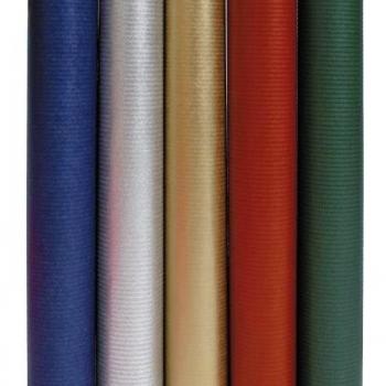 Rollos de Papel Kraft Unicolor 2x0.7m para Regalo Navidad 60g