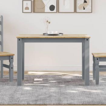 Mesa de Comedor Panamá Madera Maciza de Pino Gris 75x117x60 cm