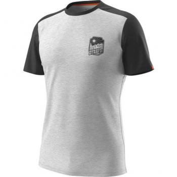 Camiseta Dynafit Transalper Light Manga Corta Gris Claro Negro - XL