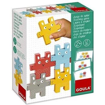 Goula - Juego Didáctico de Bloques Apilables Conejito para Preescolares a partir de 2 años