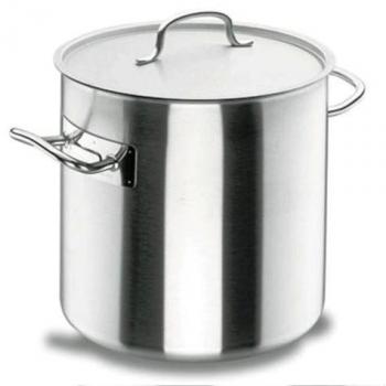 LACOR - 50160 - Olla Alta Acero Inoxidable, Incluye Tapa, Apta para todo tipo de Cocinas, Acabado Mate, Capacidad: 141 L, Altura: 60 cm, Diámetro: 60 cm, Plata