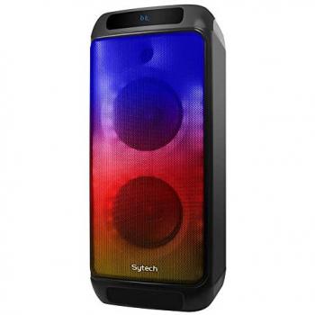 Altavoz inalámbrico Sytech XTR69LF Bluetooth con luz LED RGB, micrófono y funciones USB, TF, FM, TWS - 2x6.5, 60W RMS