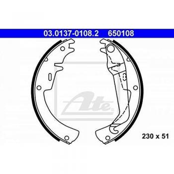 Juego de zapatas de freno ATE 03.0137-0108.2 para Opel Ascona, Commodore, Kadett, Manta y Rekord con levante
