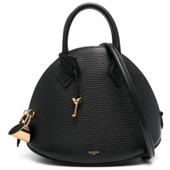Alaia Women's Grained Leather Black Dome Handbag - One Size