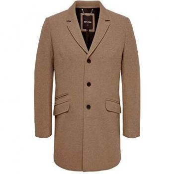 ONLY & SONS Abrigo clásico para hombre. marrón claro XXL