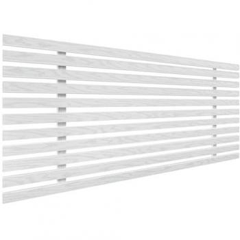 Cabecero de Madera Reciclada DM Estilo Japonés 105x46cm Blanco con Herrajes incluidos