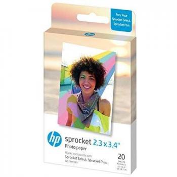 HP Sprocket Papel fotográfico adhesivo premium de ZINK de 5.8 x 8.7 cm