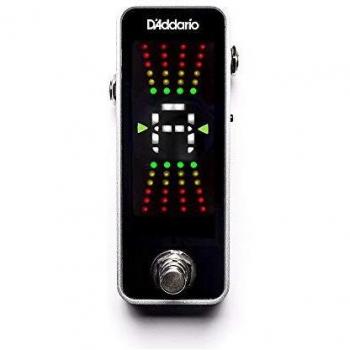 D'Addario Full Color Chromatic Pedal Tuner for Guitar and Bass