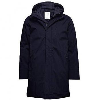 Knowledge Cotton Apparel Climate Shell™ Waterproof Softshell Parka - Blue XL