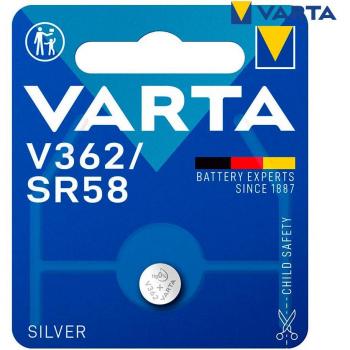 Varta V362 SR58 1.55V Óxido de Plata 21mAh Pila de Botón de Uso Único