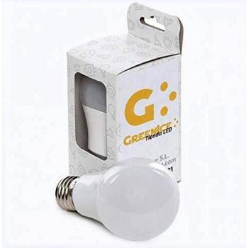 Greenice | Bombilla de LEDs Esférica Aluminio/Pc E27 5W 450Lm 30.000H Estuche Personalizado | Blanco Frío