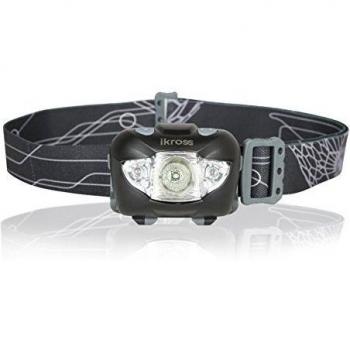 iKross Linterna Frontal LED de Alta Potencia, Headlamp para La Cabeza, Ultra Brillante LED