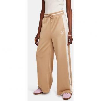 Puma T7 Track Pants para Mujer en Color Marrón - Pantalón de Chándal Relajado para la Base de Fans