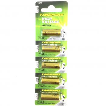 Batería Alcalina 23A 12V - Paquete de 5 TP23AE-C5 MN21 V23GA