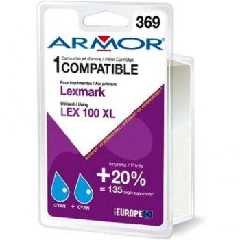 Cartucho de Tinta Armor K10188R1 Cian para Impresoras Lexmark Genesis S 815, Genesis S 816, Impact S 302 y Impact S 305