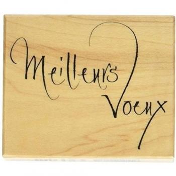 Artemio diseño de raquetas de clavija tipo G Meilleurs Voeux sello de madera