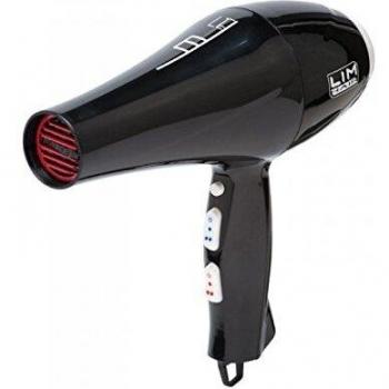 Secador de cabello LIM HAIR hp3.7 IONIC TOURMALINE 2000 W. COLD SHOT. Diseñado para uso profesional en salón de peluquería. 2 boquillas incluidas