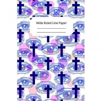 Stained glass art inspirational motivational and spiritual theme wide ruled line paper 7