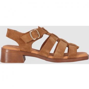 Chika10 Leather BINKA 02 Sandalia de Tacón Cuero/Tan