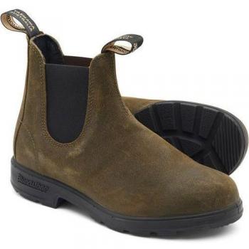 Blundstone 1615 Dark Olive Suede Leather Chelsea Boots - UK 8.5 | EU 42 | Wide