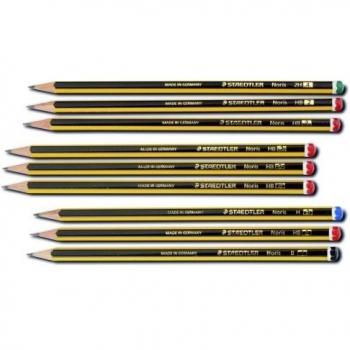 Pack 3 lapices noris Staedtler N2 HB blister Negro